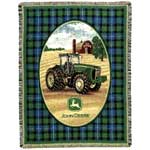 John Deere Contemporary Throw Blanket