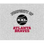 Atlanta Braves 58" x 48" "Property Of" Blanket / Throw