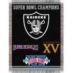 Oakland Raiders NFL "Commemorative" 48" x 60" Tapestry Throw