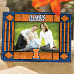 Illinois Illini NCAA College 6.5" x 9" Horizontal Art-Glass Frame