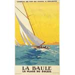 La Baule - Vintage Sailing - Framed Canvas