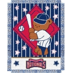 Washington Nationals MLB Baby 36"x 46" Triple Woven Jacquard Throw