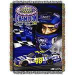 Nascar 2010 Jimmie Johnson 5X Championship Tapestry Throw