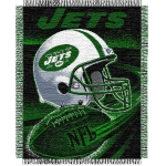 New York Jets NFL "Spiral" 48" x 60" Triple Woven Jacquard Throw