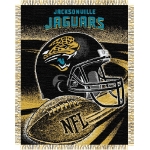 Jacksonville Jaguars NFL "Spiral" 48" x 60" Triple Woven Jacquard Throw