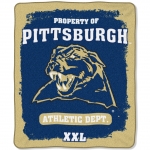 Pittsburgh Panthers College "Property of" 50" x 60" Micro Raschel Throw