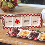 Louisville Cardinals NCAA College Gameday Ceramic Relish Tray