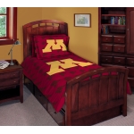 Minnesota Golden Gophers NCAA College Twin Comforter Set 63" x 86"
