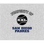 San Diego Padres 58" x 48" "Property Of" Blanket / Throw