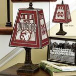 Mississippi State Bulldogs NCAA College Art Glass Table Lamp
