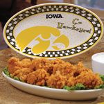 Iowa Hawkeyes NCAA College 12" Gameday Ceramic Oval Platter