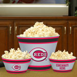 Cincinnati Reds MLB Melamine 3 Bowl Serving Set