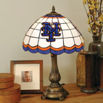 New York Mets MLB Stained Glass Tiffany Table Lamp