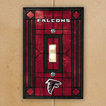 Atlanta Falcons NFL Art Glass Single Light Switch Plate Cover