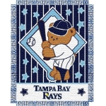 Tampa Bay Devil Rays MLB Baby 36"x 46" Triple Woven Jacquard Throw