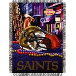 New Orleans Saints NFL "Home Field Advantage" 48" x 60" Tapestry Throw