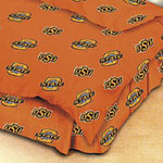 Oklahoma State Cowboys 100% Cotton Sateen Twin Bed Skirt - Orange