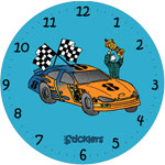 Petal to the Metal 14" Round Clock