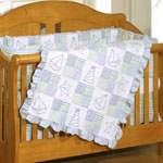 Sunny Sails 4 Piece Crib Quilt Set
