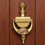 Detroit Redwings NHL Brass Door Knocker