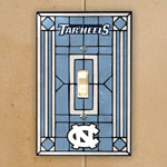 North Carolina Tarheels UNC NCAA College Art Glass Single Light Switch Plate Cover