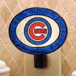 Chicago Cubs MLB Art Glass Nightlight