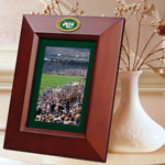 New York Jets NFL 10" x 8" Brown Vertical Picture Frame