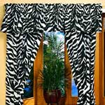 Black/White Zebra Print Drapes