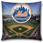 New York Mets MLB "Stadium" 18"x18" Dye Sublimation Pillow