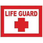 LIFE GUARD - Contemporary mount print with beveled edge