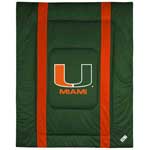 Miami Hurricanes UM Side Lines Comforter