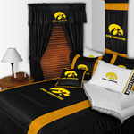 Iowa Hawkeyes Side Lines Comforter / Sheet Set