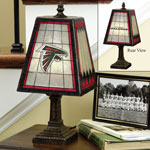 Atlanta Falcons NFL Art Glass Table Lamp