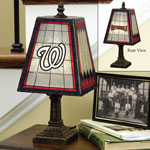 Washington Nationals MLB Art Glass Table Lamp