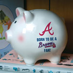 Atlanta Braves MLB Ceramic Piggy Bank