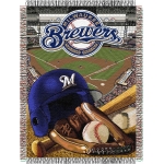 Milwaukee Brewers MLB "Home Field Advantage" 48" x 60" Tapestry Throw