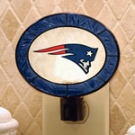 New England Patriots NFL Art Glass Nightlight