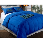 University of California Los Angeles UCLA Bruins College Twin Chenille Embroidered Comforter Set with 2 Shams 64" x 86"