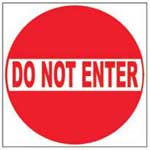 DO NOT ENTER - Contemporary mount print with beveled edge