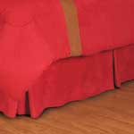 MLB Microsuede Pleated Bed Skirt