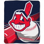 Cleveland Indians MLB "Big Stick" 50" x 60" Super Plush Throw