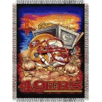 San Francisco 49ers NFL "Home Field Advantage" 48" x 60" Tapestry Throw