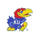 Kansas Jayhawks Logo Wallpaper (Double Roll)