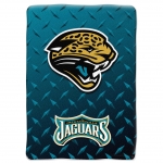 Jacksonville Jaguars NFL "Diamond Plate" 60' x 80" Raschel Throw