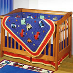 My L'il Cars 4 Piece Crib Quilt Set