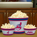 Cleveland Indians MLB Melamine 3 Bowl Serving Set