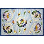 Fish Bubbles Rug (6' x 9')