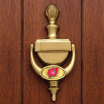 Wisconsin Badgers NCAA College Brass Door Knocker