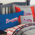 Atlanta Braves Blue with Braves Logo Pillow Case