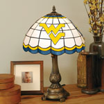 West Virginia Mountaineers NCAA College Stained Glass Tiffany Table Lamp